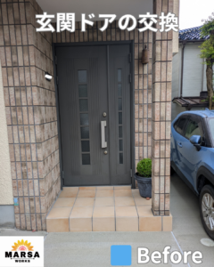 玄関ドアリフォーム　施工前