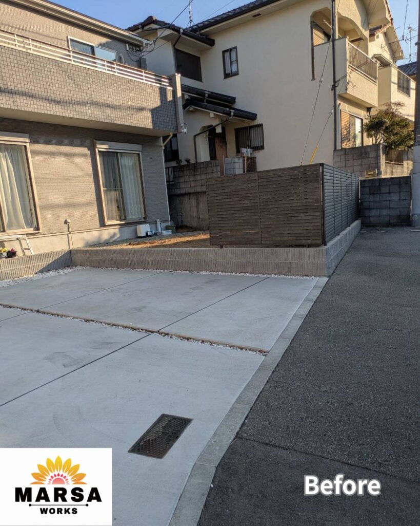 駐車場拡張工事　施工前