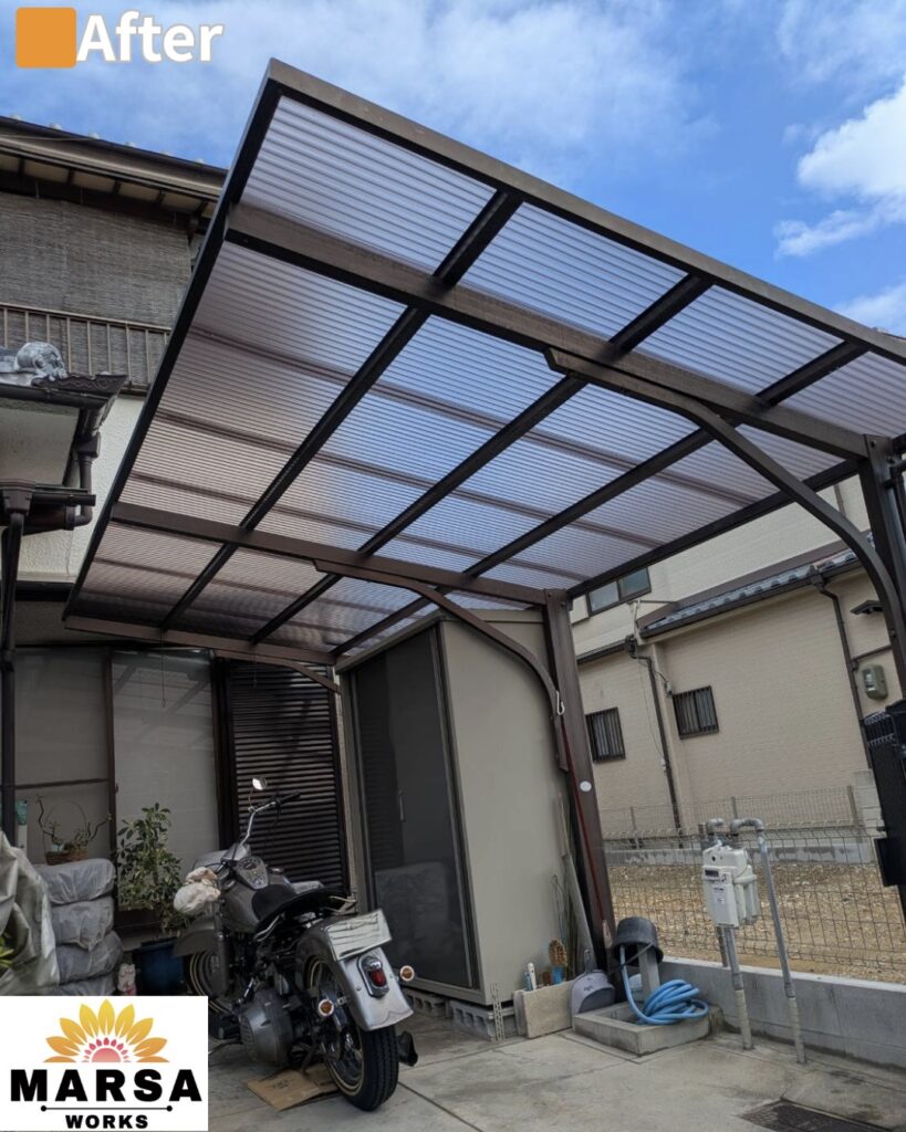 カーポート波板交換　施工後
