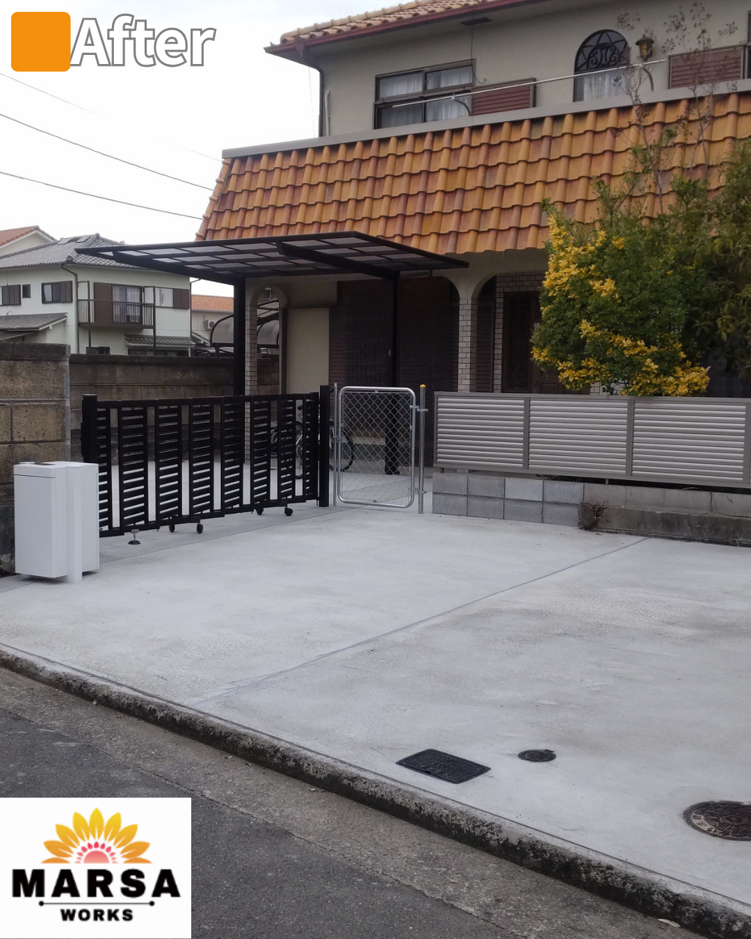 尼崎市 駐車場リフォーム完成後